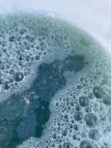 The mermaid water after 2 days cold water soak